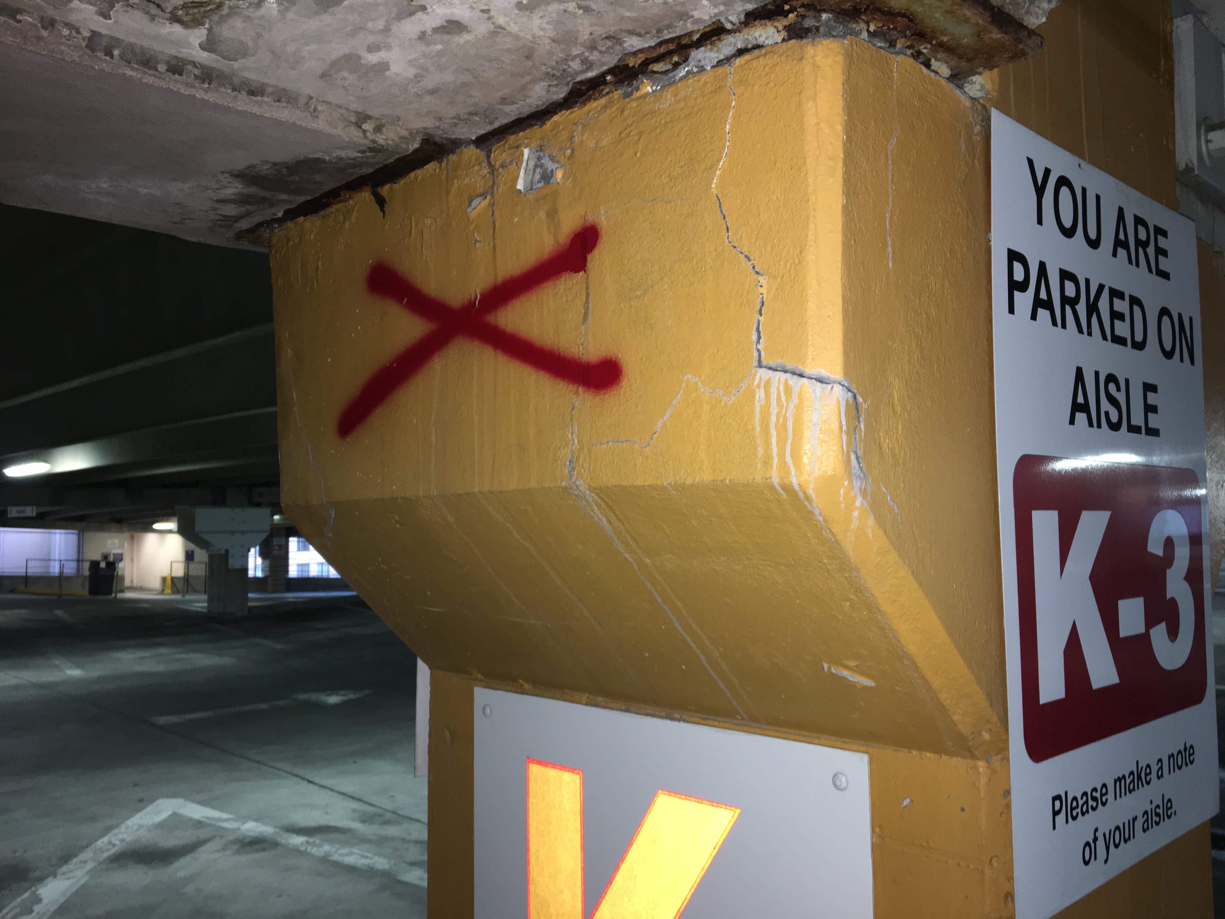 You are parked on aisle