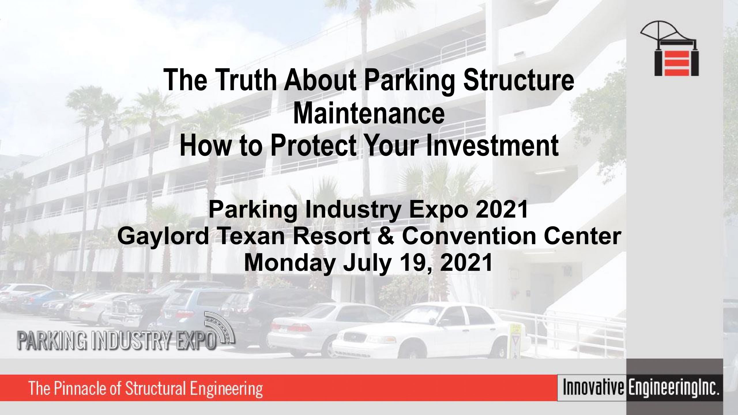 The Truth About Parking Structure Maintenance - How to Protect Your Investment