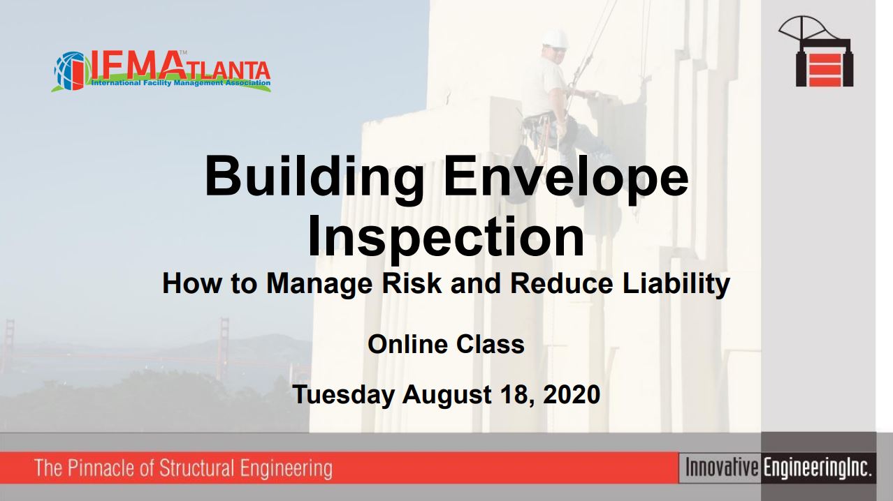 Building Envelope Inspection - How to Manage Risk and Reduce Liability