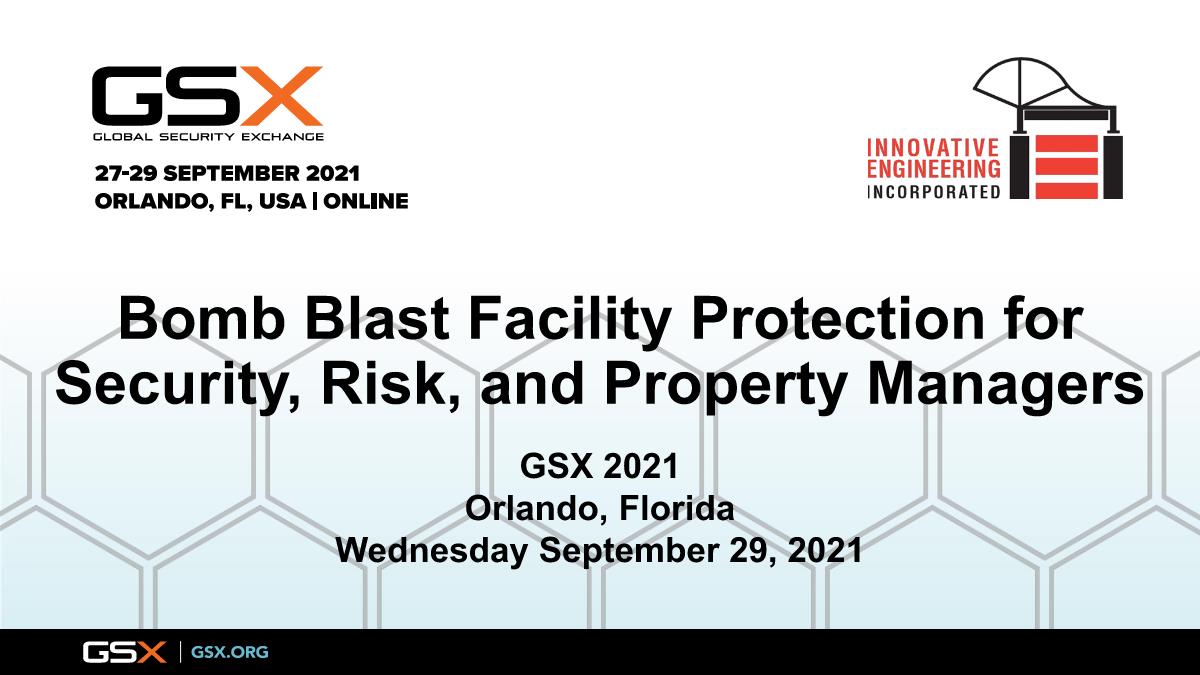 Bomb Blast Facility Protection for Security, Risk, and Property Managers