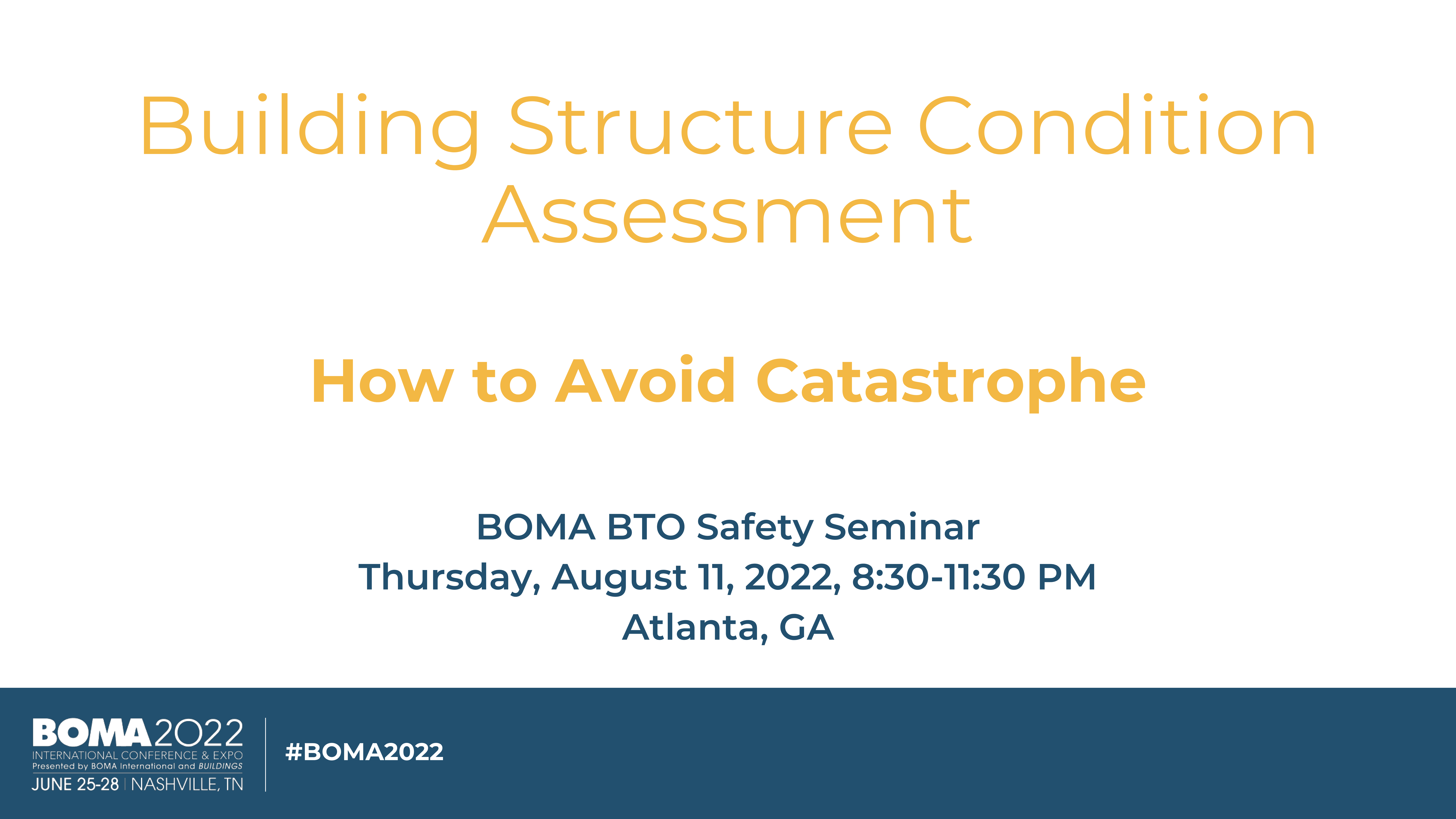 Building Structure Condition Assessment - How to Avoid Catastrophe