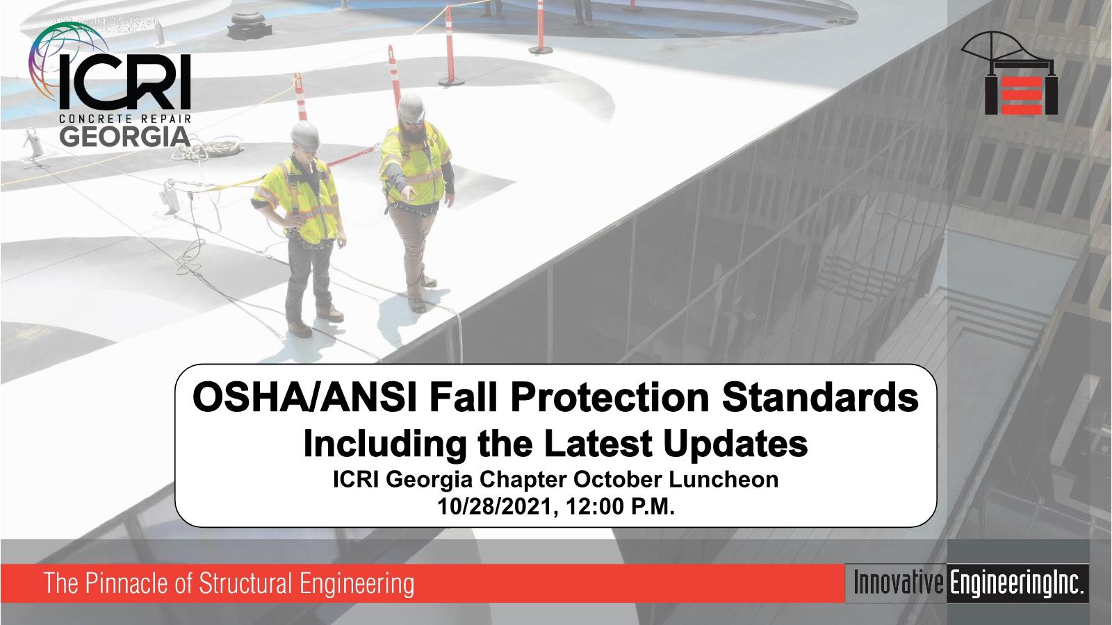 OSHA/ANSI Fall Protection Standards Including the Latest Updates